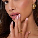 ADJUSTABLE SCULPTURAL RING - GOLD