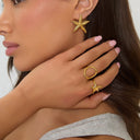ADJUSTABLE OVAL RING - GOLD